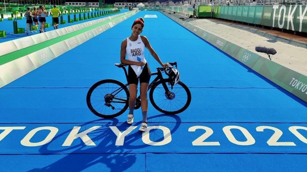 Romina durante los Juegos Olimpicos de Tokio 2020.