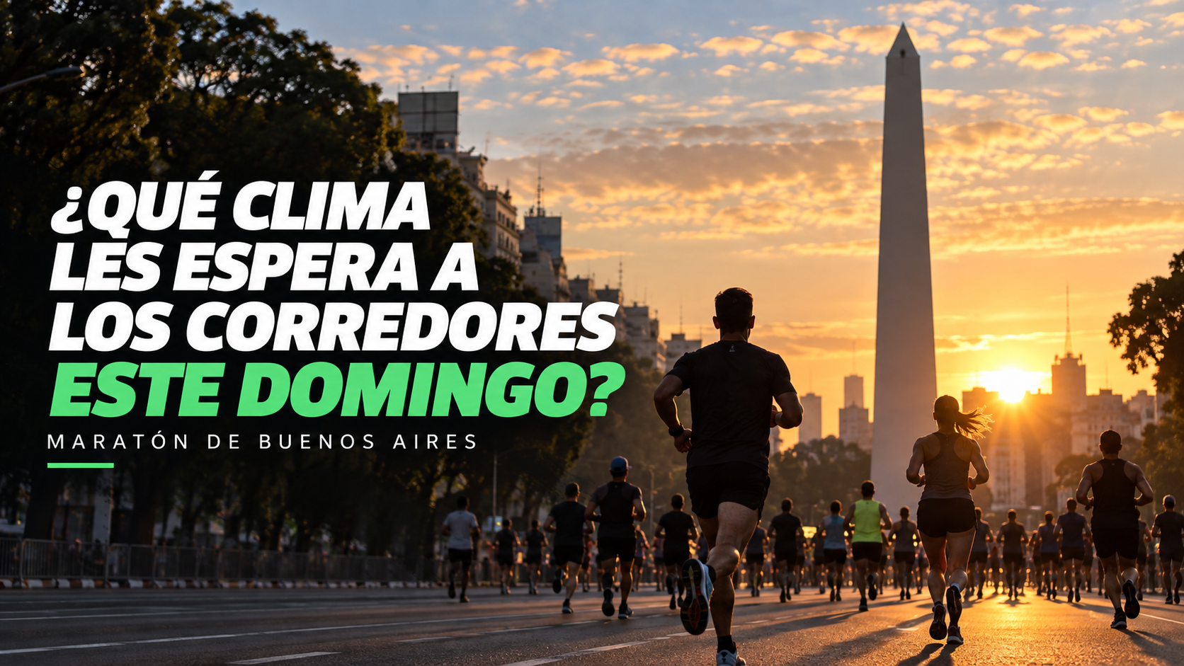 ¿Qué clima les espera a los corredores este domingo en el Maratón de Buenos Aires?