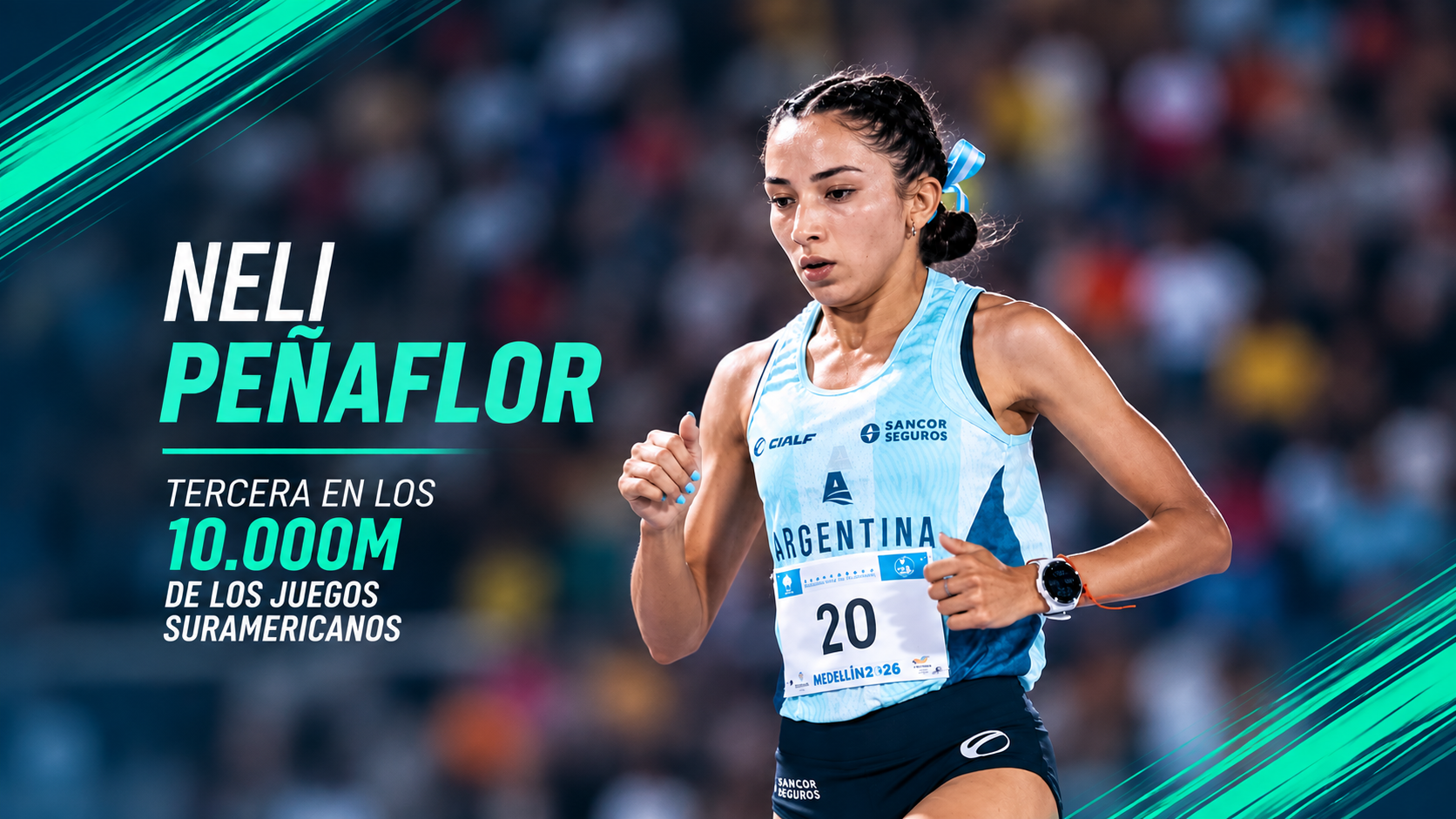 Nélida Peñaflor ganó el bronce en los 10.000 metros de los Juegos Suramericanos